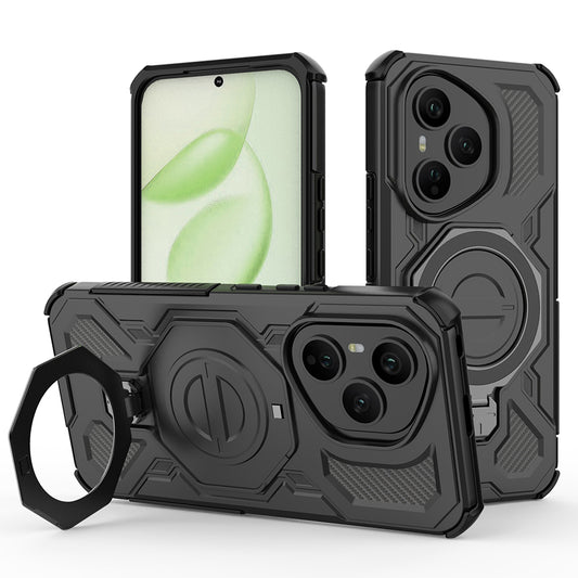 Ovitek za Honor 400 Pro, Techsuit, Carbon Shield Pro, Črn
