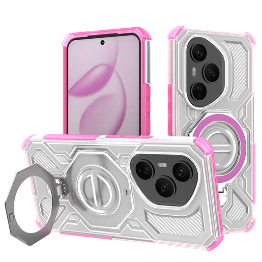 Case for Honor 400 Pro, Techsuit, Carbon Shield Pro, Pink