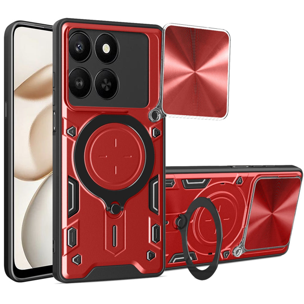 Ovitek za Honor 400 Smart 4G / X7d 4G / 400 Smart 5G, Techsuit, CamGuard Pro, Rdeča