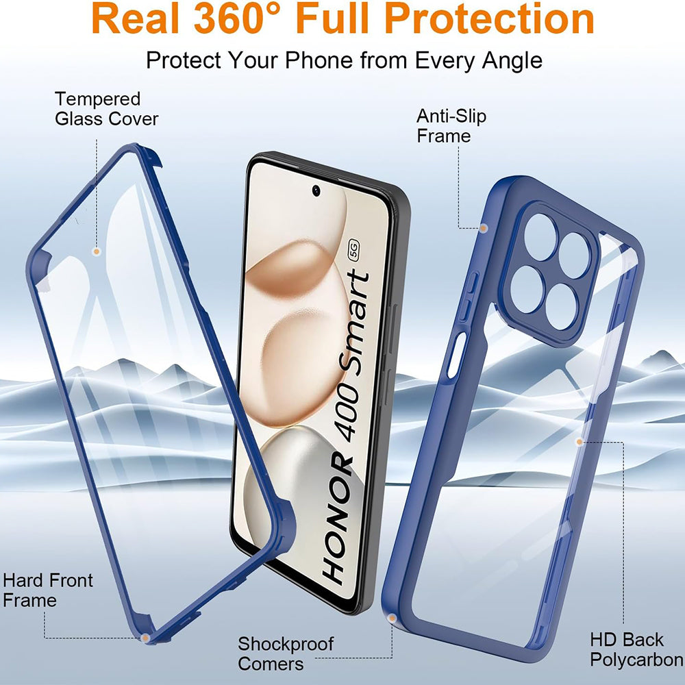 Ovitek za Honor 400 Smart 4G / X7d 4G / 400 Smart 5G, Techsuit, ColorVerse 360, Modra