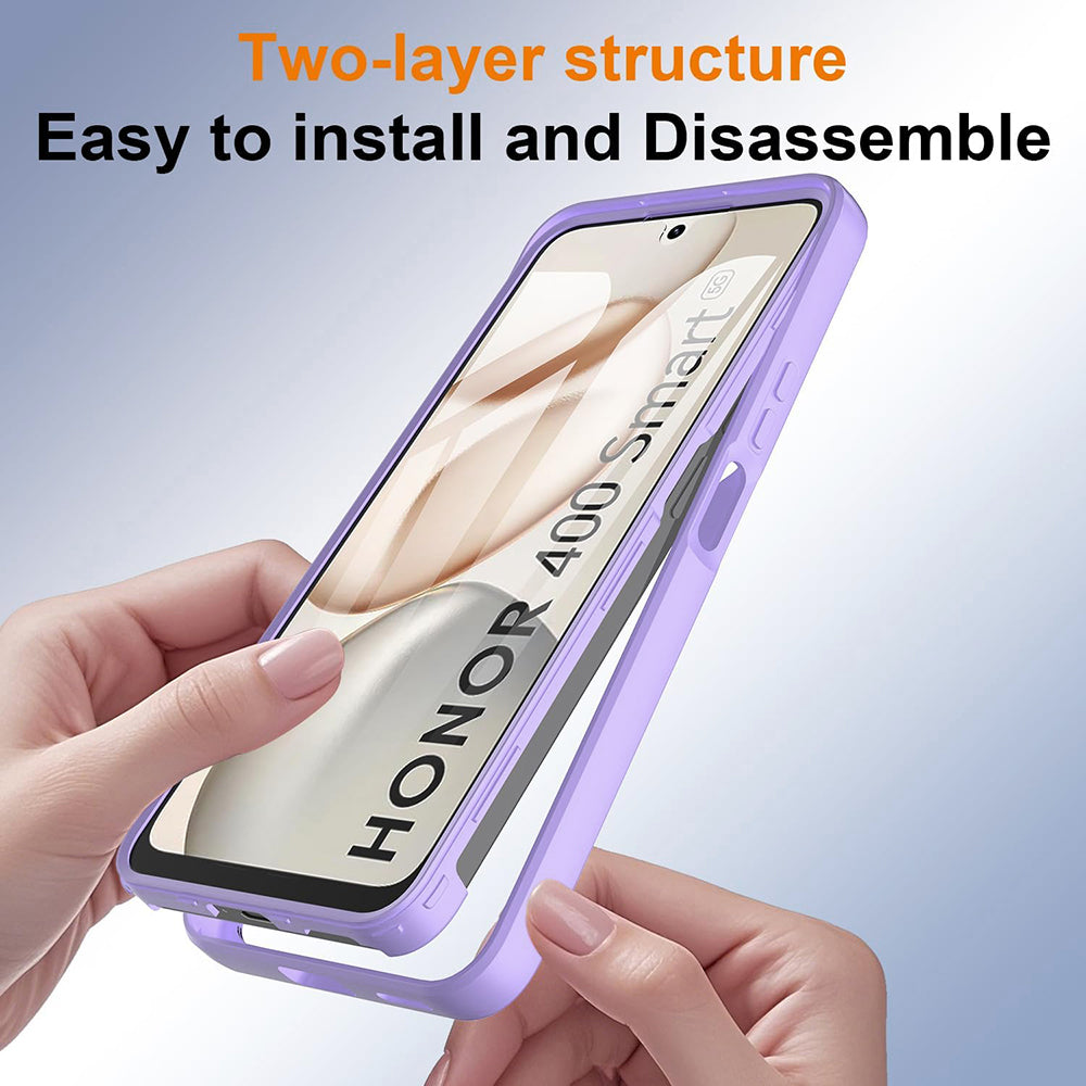 Ovitek za Honor 400 Smart 4G / X7d 4G / 400 Smart 5G, Techsuit, ColorVerse 360, Vijolična