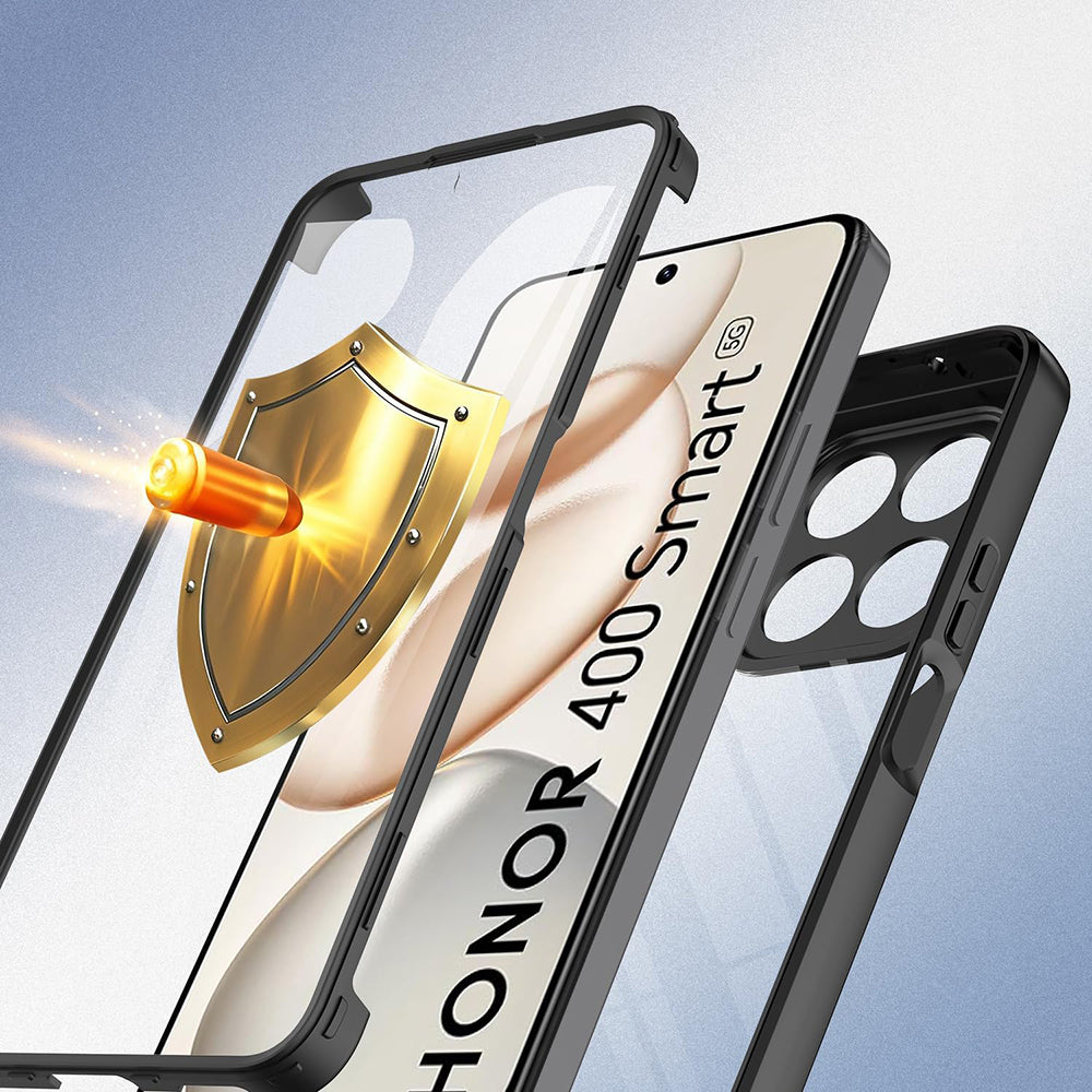 Ovitek za Honor 400 Smart 4G / X7d 4G / 400 Smart 5G, Techsuit, ColorVerse 360, Črna