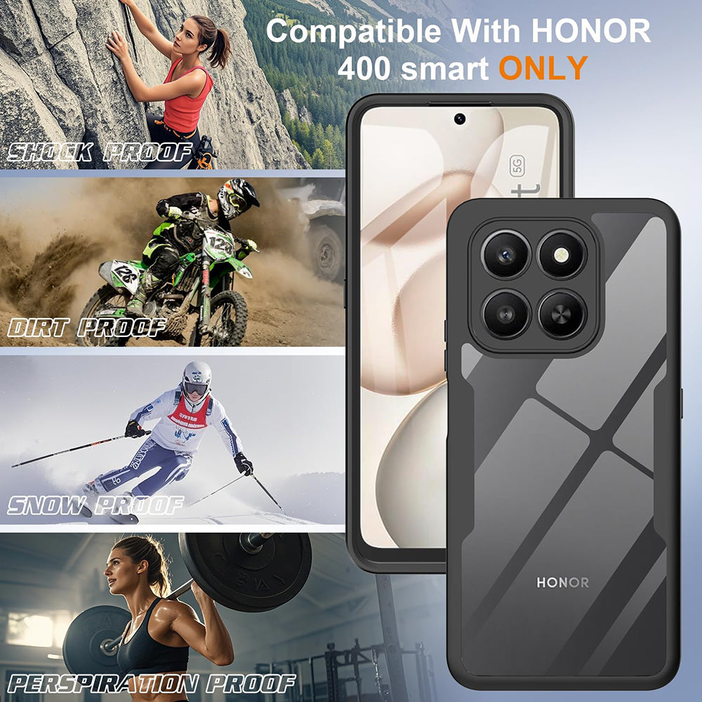 Ovitek za Honor 400 Smart 4G / X7d 4G / 400 Smart 5G, Techsuit, ColorVerse 360, Črna