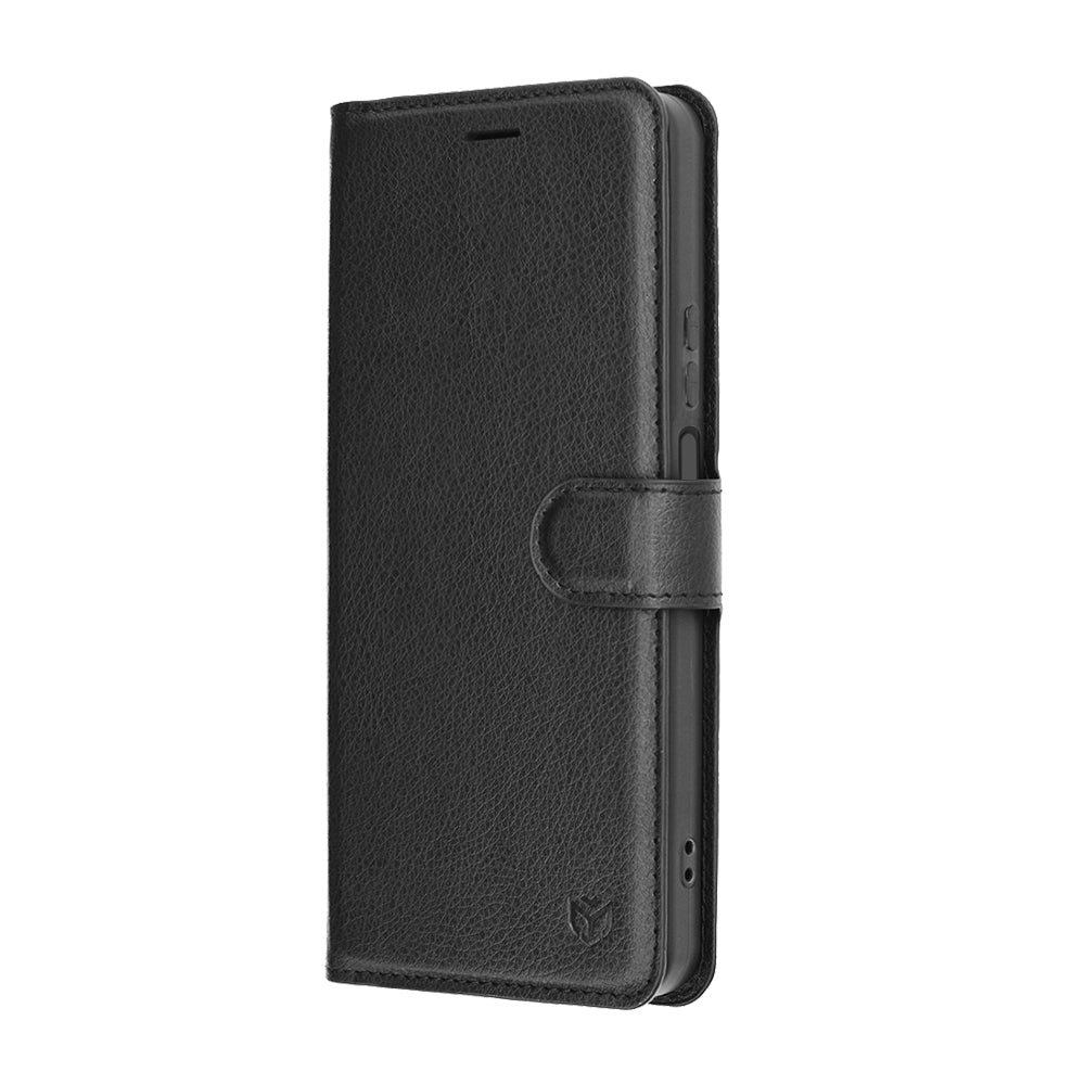 Ovitek za Honor 400 Smart 4G / X7d 4G / 400 Smart 5G, Techsuit, usnjen folio, črn