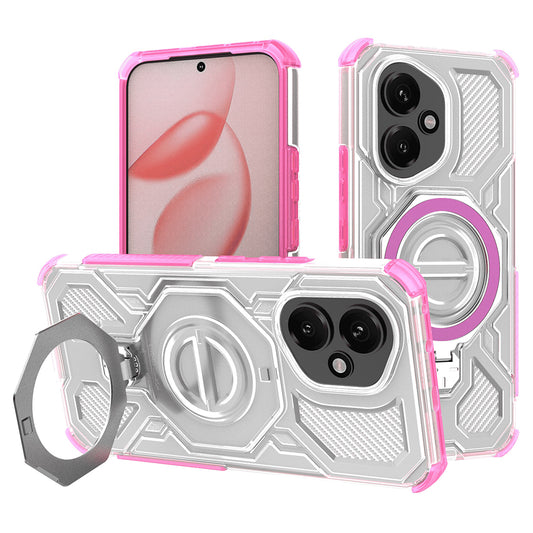 Case for Honor 400, Techsuit, Carbon Shield Pro, Pink