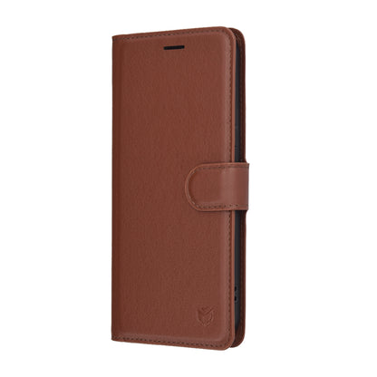 Ovitek za Honor 400, Techsuit, usnjeni folio, rjav