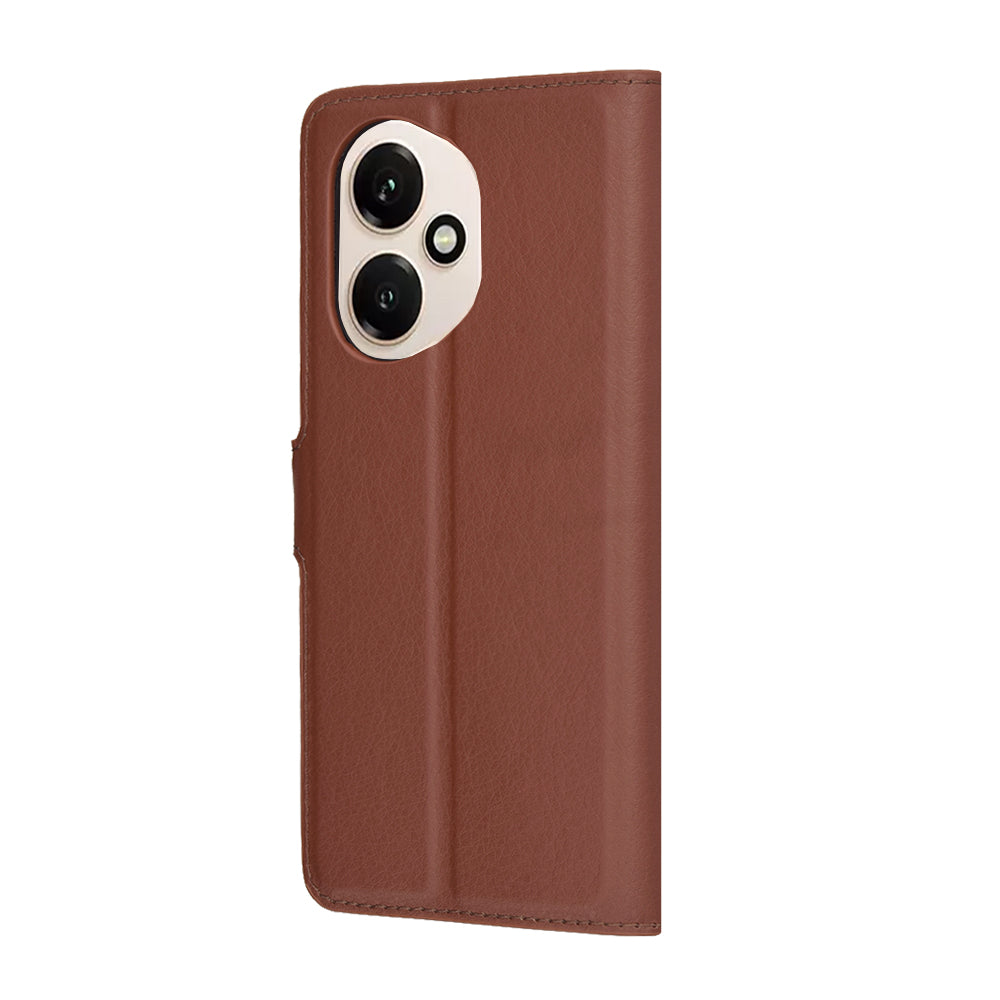 Ovitek za Honor 400, Techsuit, usnjeni folio, rjav