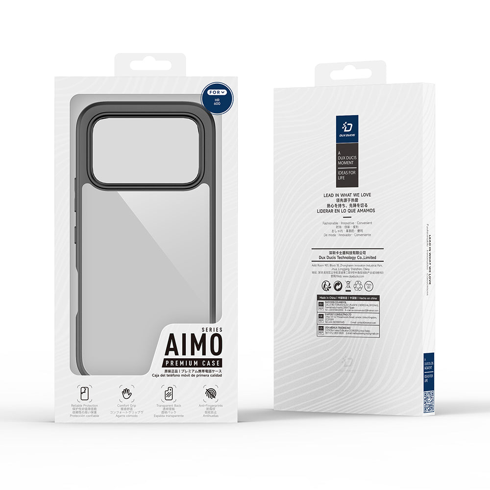Ovitek za Honor 600, DUX DUCIS, Aimo, Črn