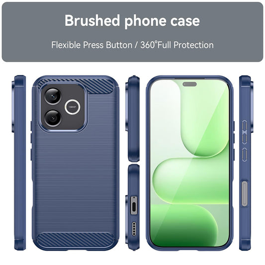 Ovitek za Honor 600 Lite, Techsuit, Carbon, Modra