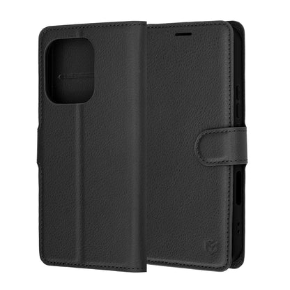 Ovitek za Honor 600 Lite, Techsuit, Leather Folio, Črn