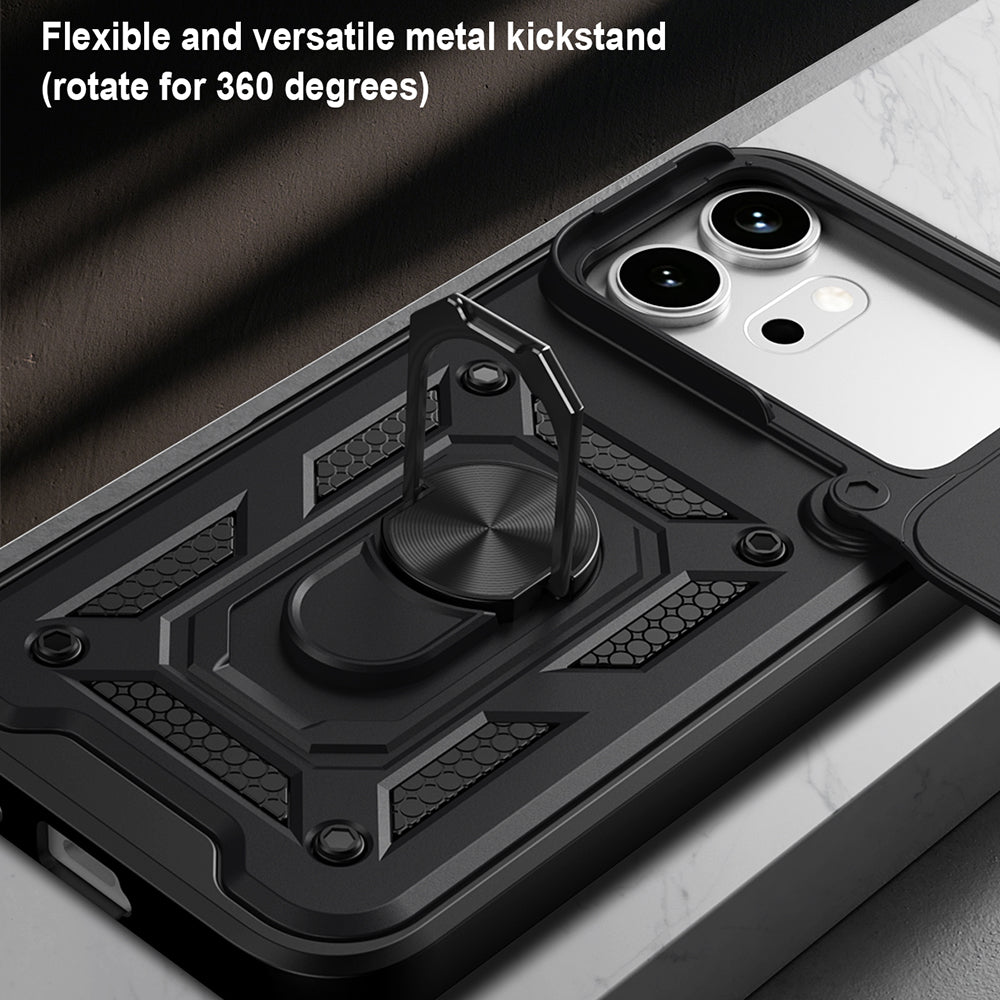 Ovitek za Honor 600 Pro / 600, Techsuit, CamShield, Črn