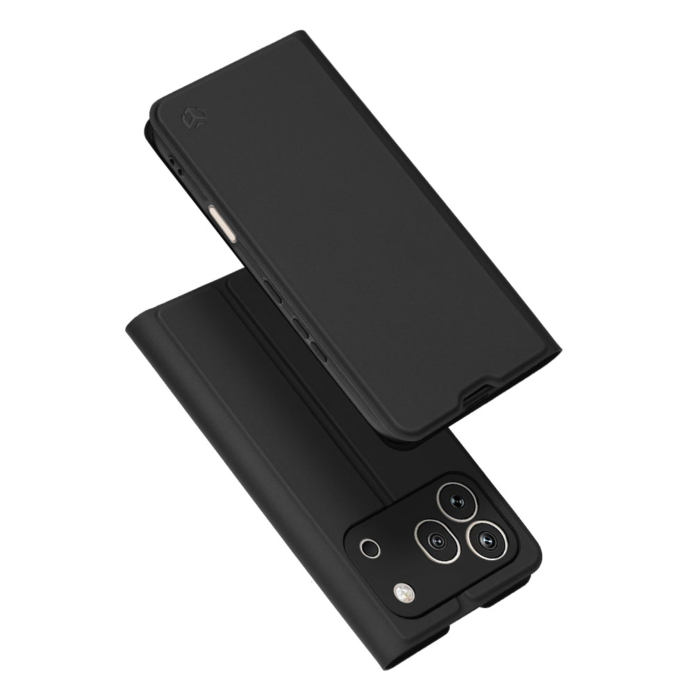 Ovitek za Honor 600 Pro, Techsuit, Magskin Book, Črn