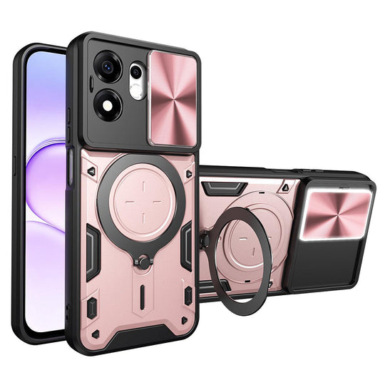 Ovitek za Honor 600 Smart, Techsuit, CamGuard Pro, rožnato zlata