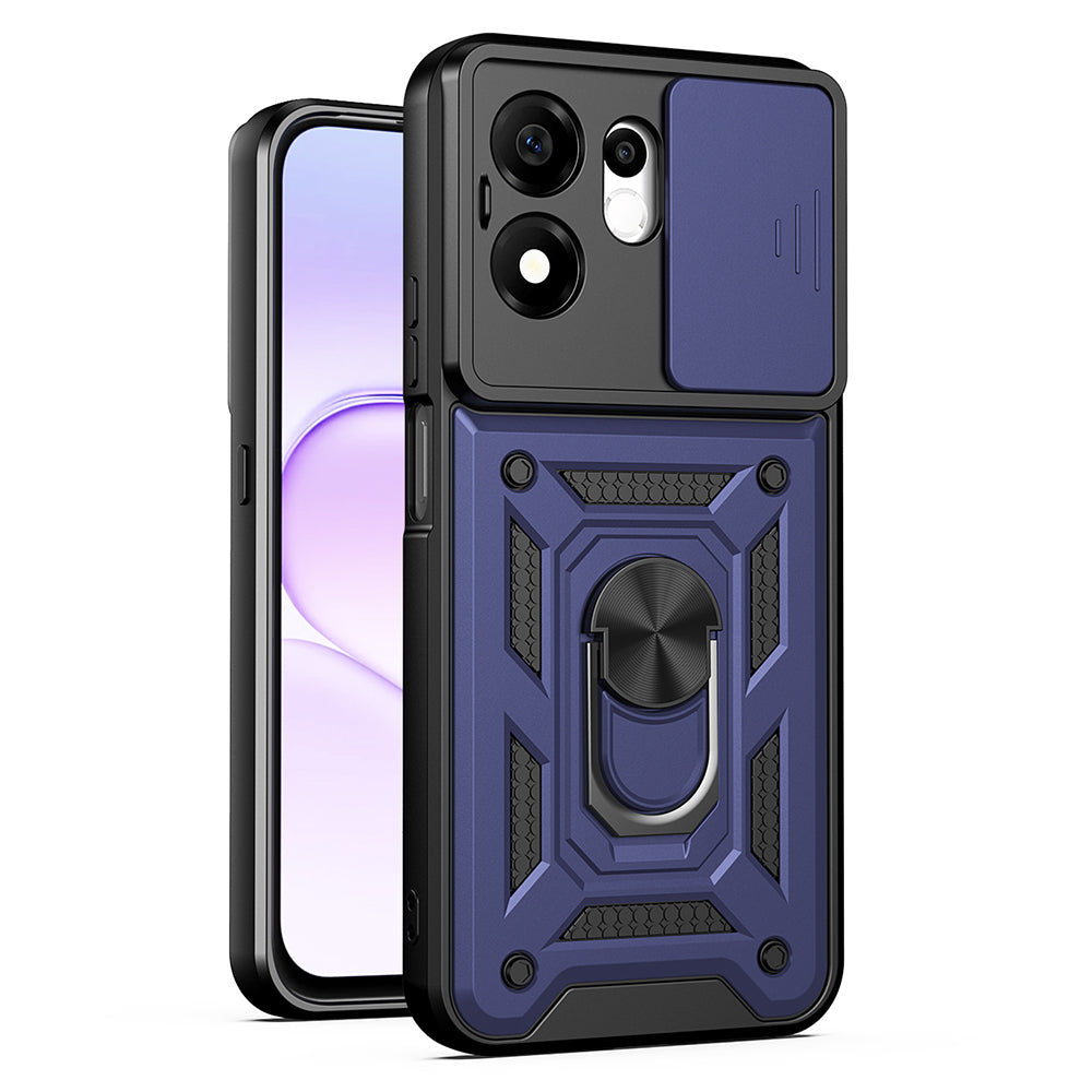 Ovitek za Honor 600 Smart, Techsuit, CamShield, modra
