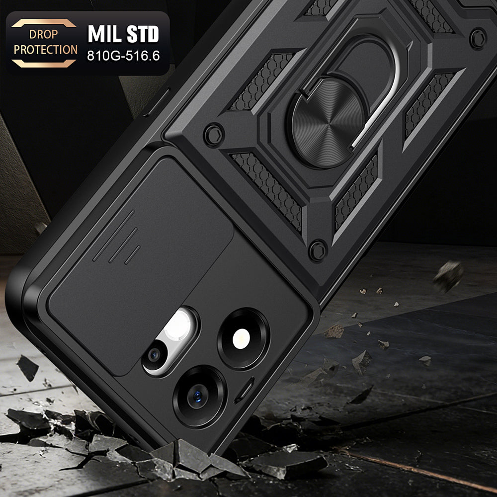 Ovitek za Honor 600 Smart, Techsuit, CamShield, modra