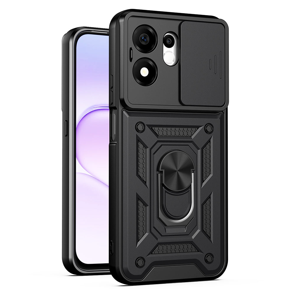 Ovitek za Honor 600 Smart, Techsuit, CamShield, Črn