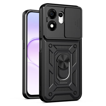 Ovitek za Honor 600 Smart, Techsuit, CamShield, Črn