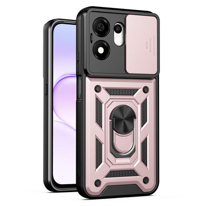 Ovitek za Honor 600 Smart, Techsuit, CamShield, rožnato zlata