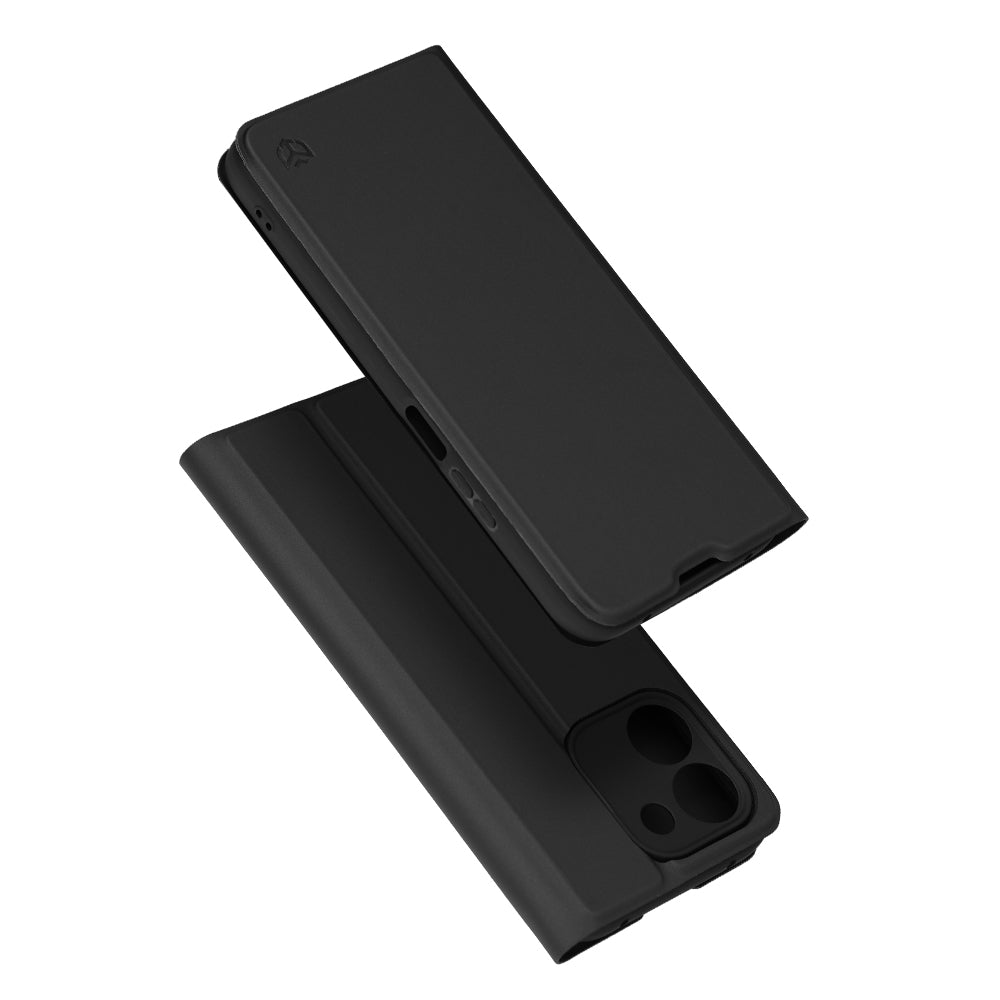 Ovitek za Honor 600 Smart, Techsuit, Magskin Book, Črn