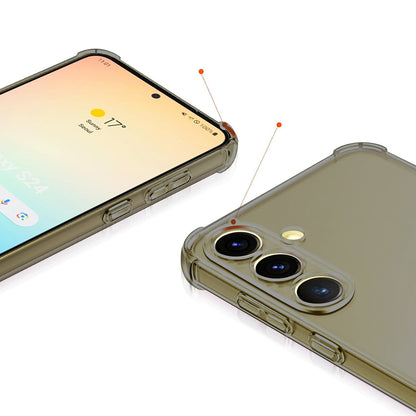 Ovitek za Honor 600 Smart, Techsuit, Proti udarcem Prozoren, Dimljen