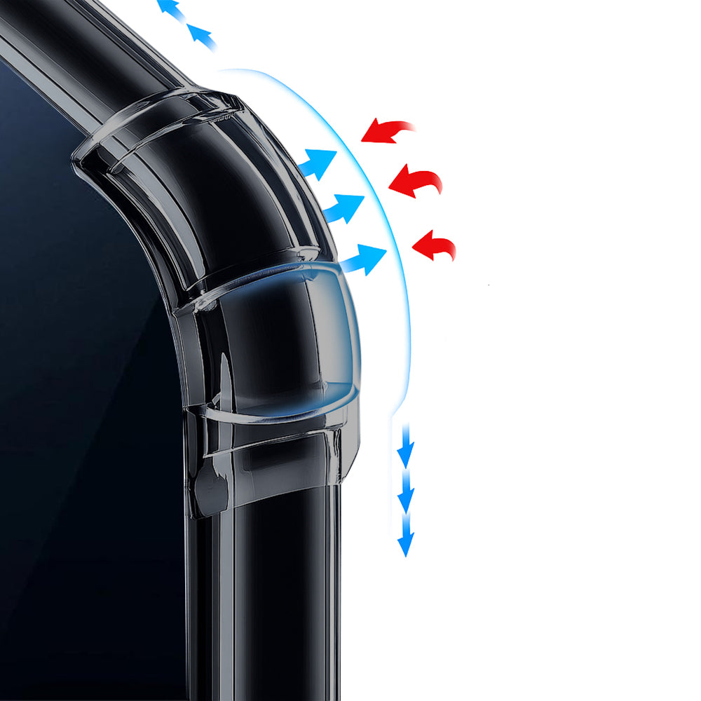 Ovitek za Honor 600 Smart, Techsuit, Proti udarcem Prozoren, Dimljen