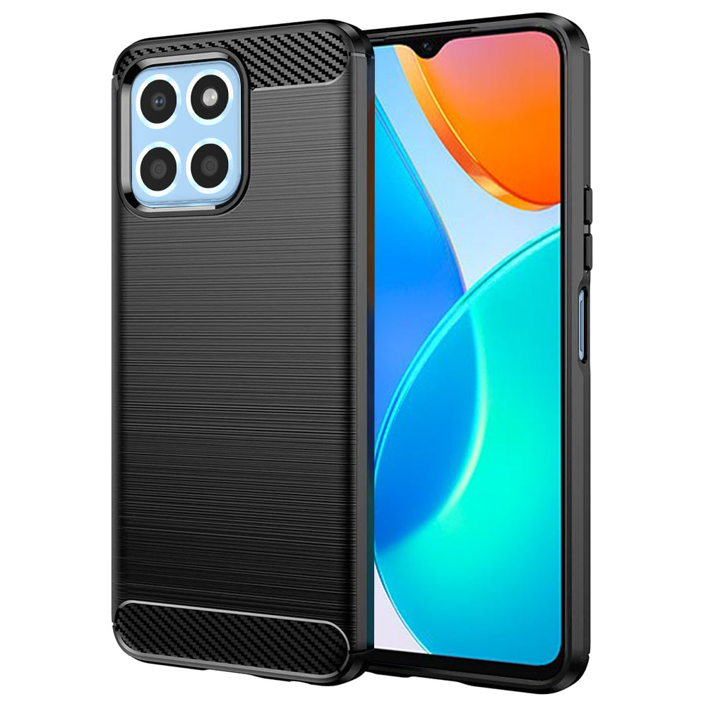 Ovitek za Honor 70 Lite / X6 / X8 5G, Techsuit, Karbon, Črn