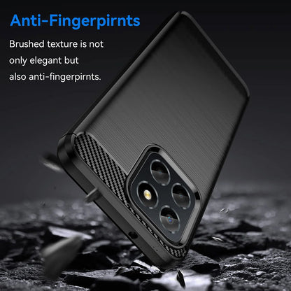Ovitek za Honor 70 Lite / X6 / X8 5G, Techsuit, Karbon, Črn