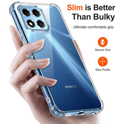 Ovitek za Honor 70 Lite / X6 / X8 5G, Techsuit, odporen na udarce, prozoren