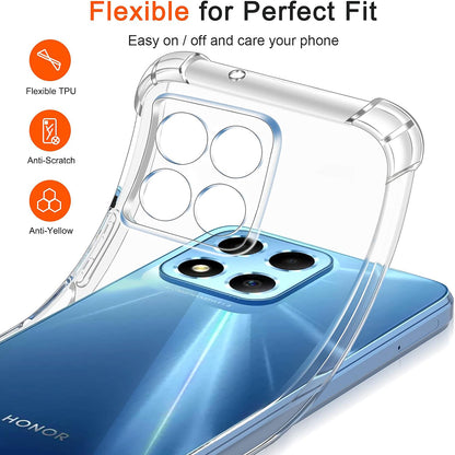 Ovitek za Honor 70 Lite / X6 / X8 5G, Techsuit, odporen na udarce, prozoren