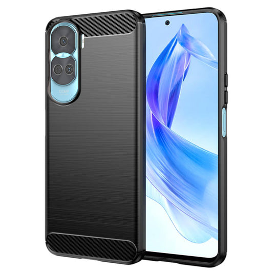 Ovitek za Honor 90 Lite, Techsuit, Karbon, Črn