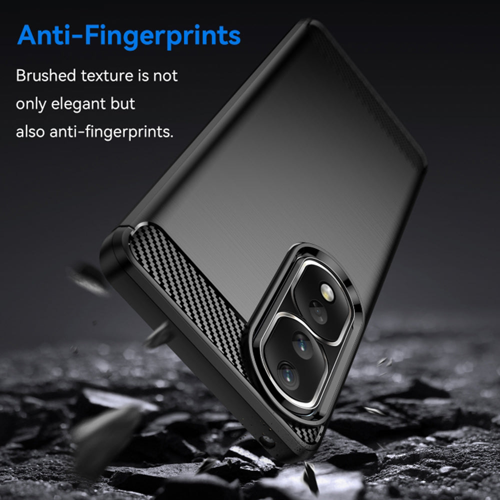 Ovitek za Honor 90 Pro / 80 Pro, Techsuit, Carbon, Črn