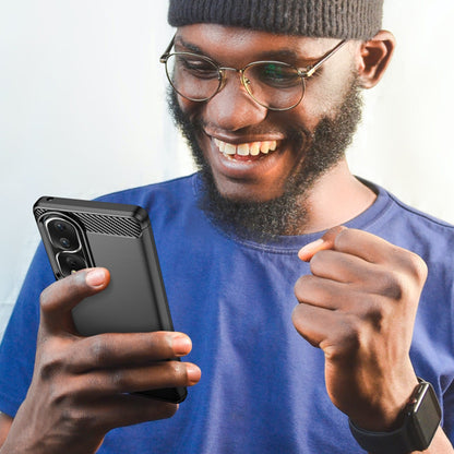 Ovitek za Honor 90 Pro / 80 Pro, Techsuit, Carbon, Črn