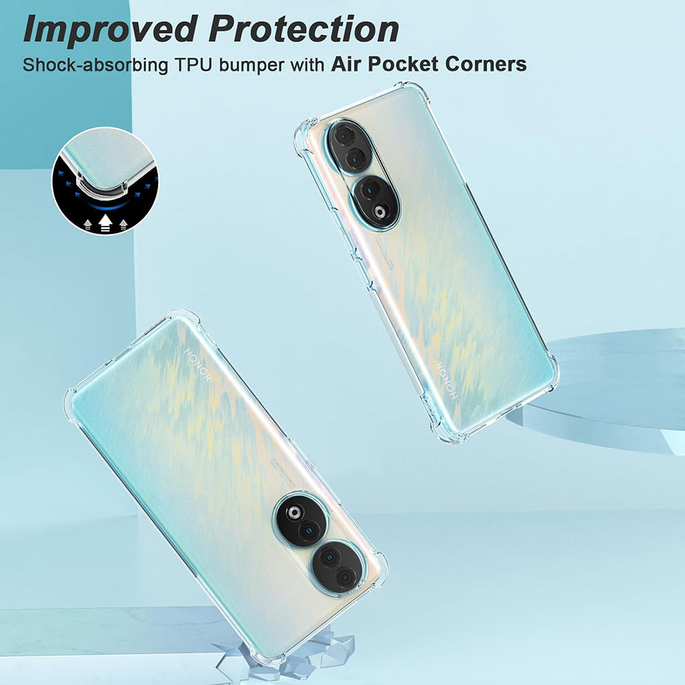 Ovitek za Honor 90 Pro, Techsuit, Proti udarcem Prozoren
