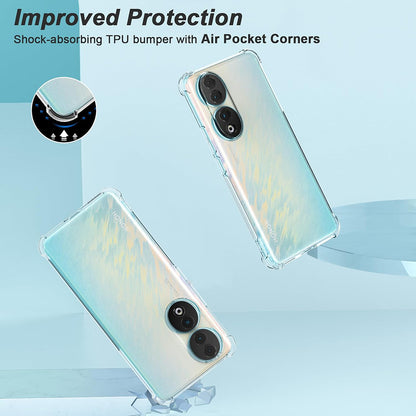 Ovitek za Honor 90 Pro, Techsuit, Proti udarcem Prozoren