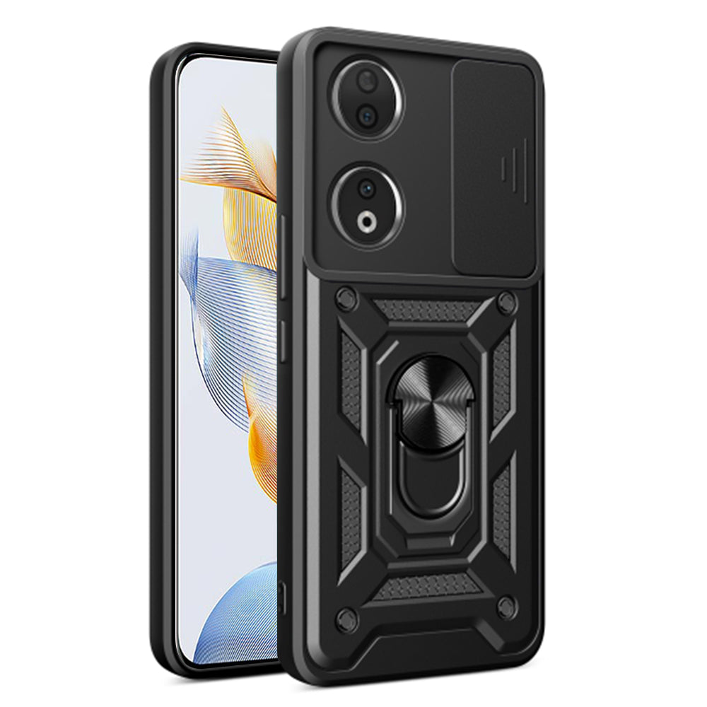 Case for Honor 90, Techsuit, CamShield, Black