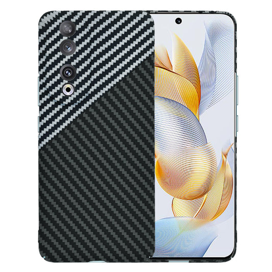 Ovitek za Honor 90, Techsuit, Carbonite FiberShell, Črno Siva
