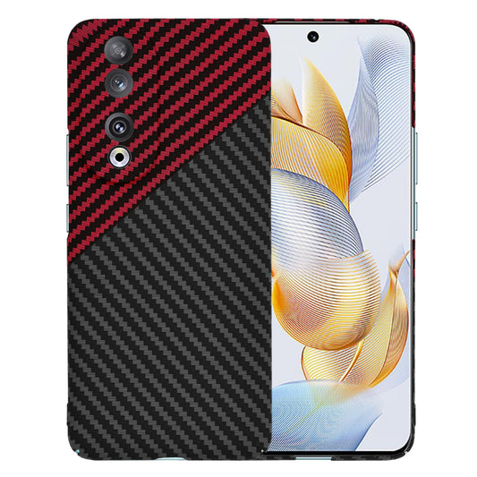 Ovitek za Honor 90, Techsuit, Carbonite FiberShell, Črno Rdeč