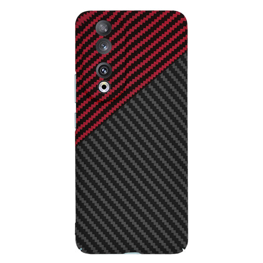 Ovitek za Honor 90, Techsuit, Carbonite FiberShell, Črno Rdeč