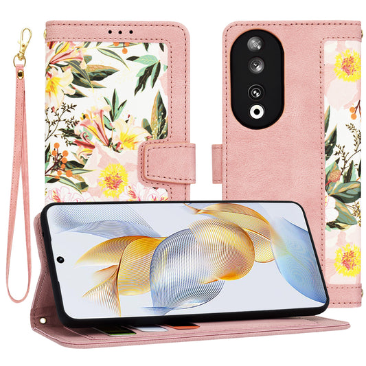 Ovitek za Honor 90, Techsuit, FlipCraft, roza