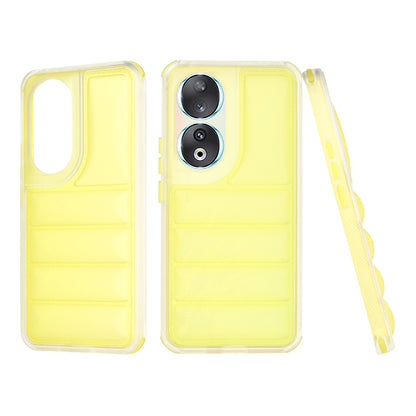Ovitek za Honor 90, Techsuit, Wave Shield, rumen