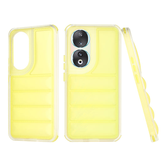 Case for Honor 90, Techsuit, Wave Shield, Yellow