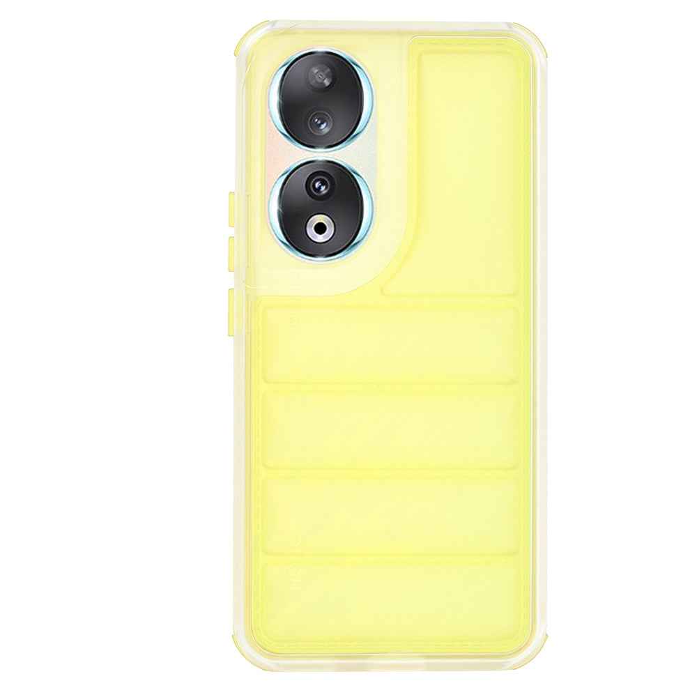 Ovitek za Honor 90, Techsuit, Wave Shield, rumen