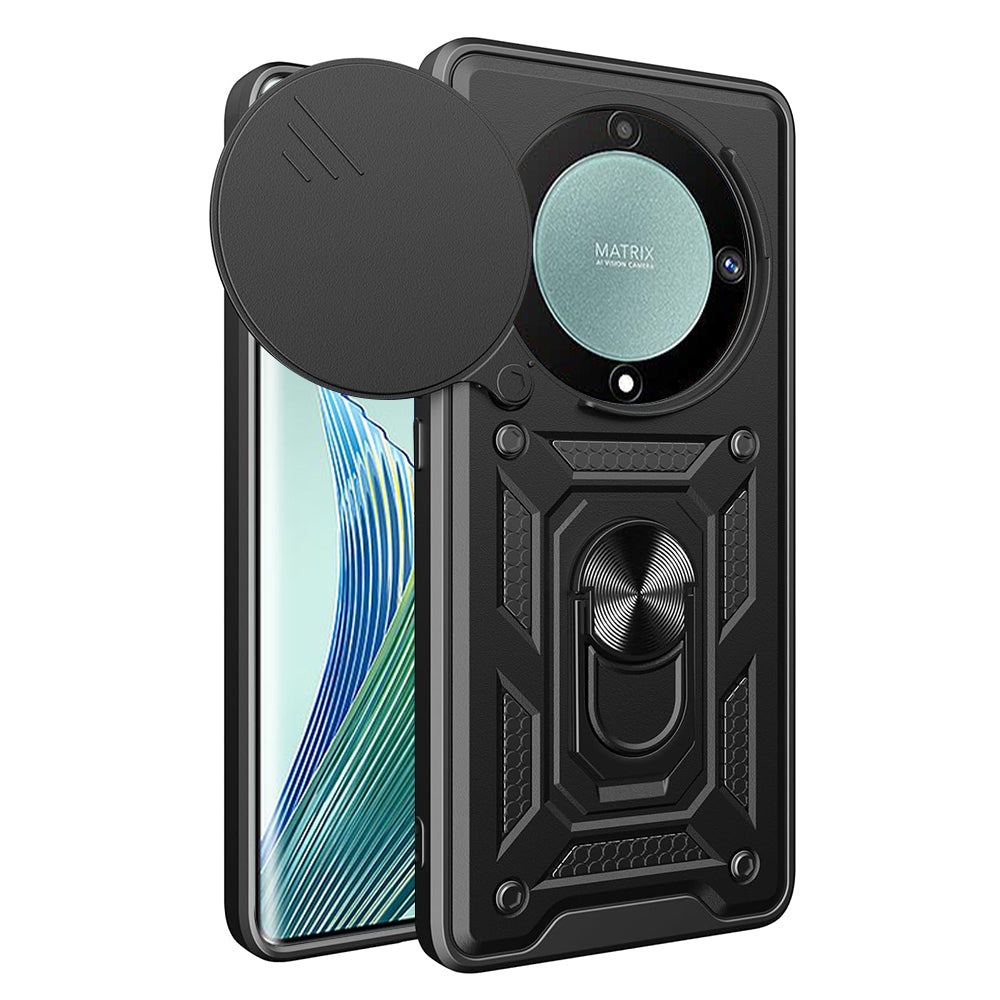 Ovitek za Honor Magic5 Lite, Techsuit, CamShield, Črn