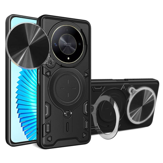 Ovitek za Honor Magic6 Lite, Techsuit, CamGuard Pro, Črn