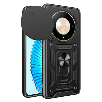 Ovitek za Honor Magic6 Lite, Techsuit, CamShield, Črn