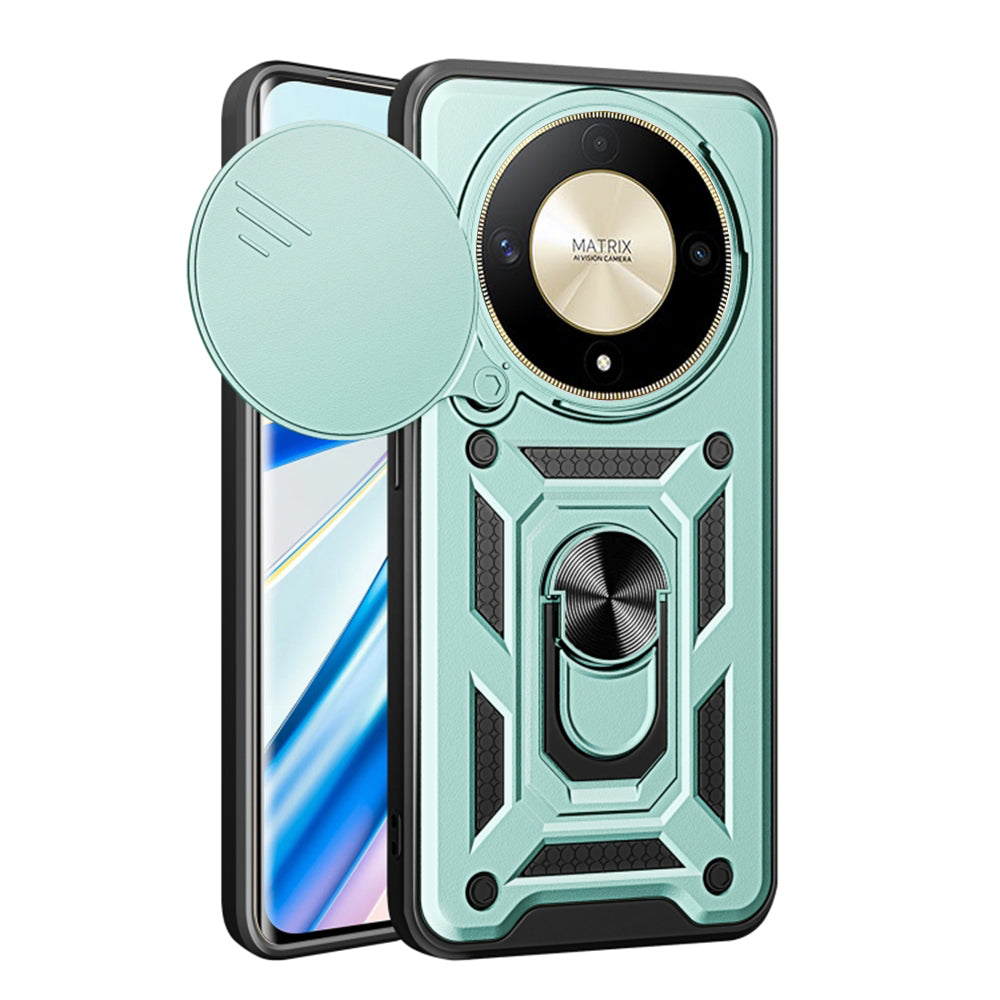 Ovitek za Honor Magic6 Lite, Techsuit, CamShield, Zelen