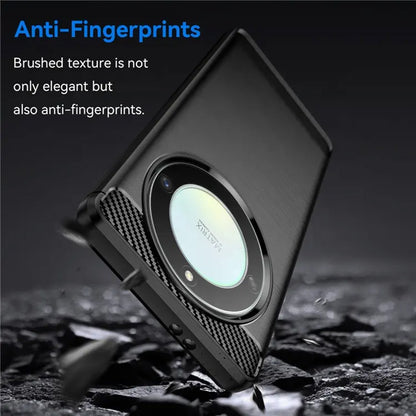 Ovitek za Honor Magic6 Lite, Techsuit, ogljik, črn