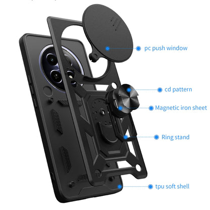 Ovitek za Honor Magic6 Pro, Techsuit, CamShield, Črn