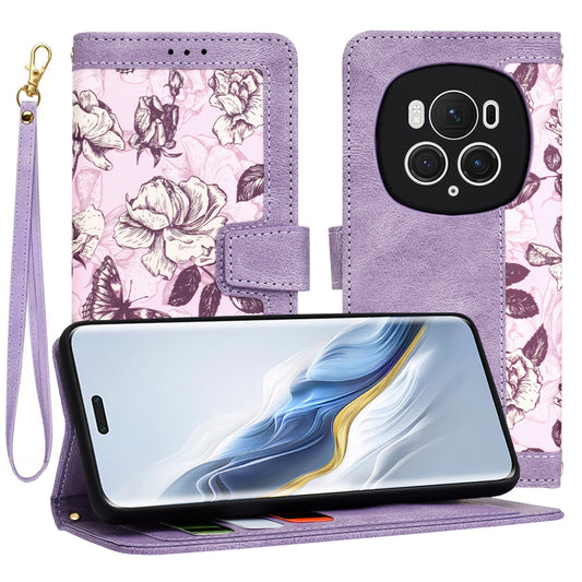 Ovitek za Honor Magic6 Pro, Techsuit, FlipCraft, Vijoličen