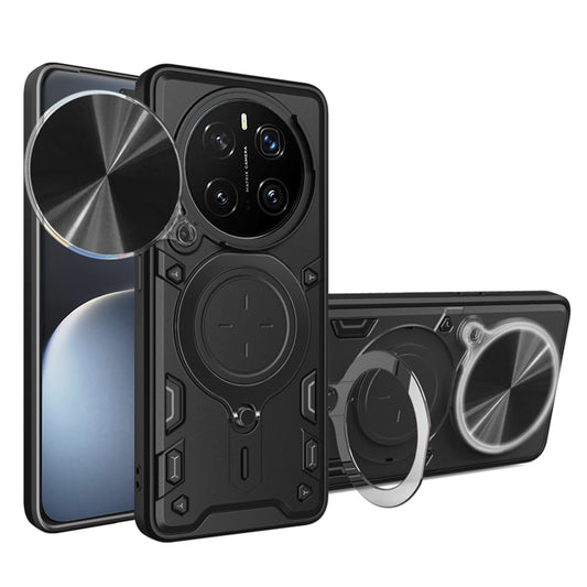 Ovitek za Honor Magic7 Pro, Techsuit, CamGuard Pro, Črn